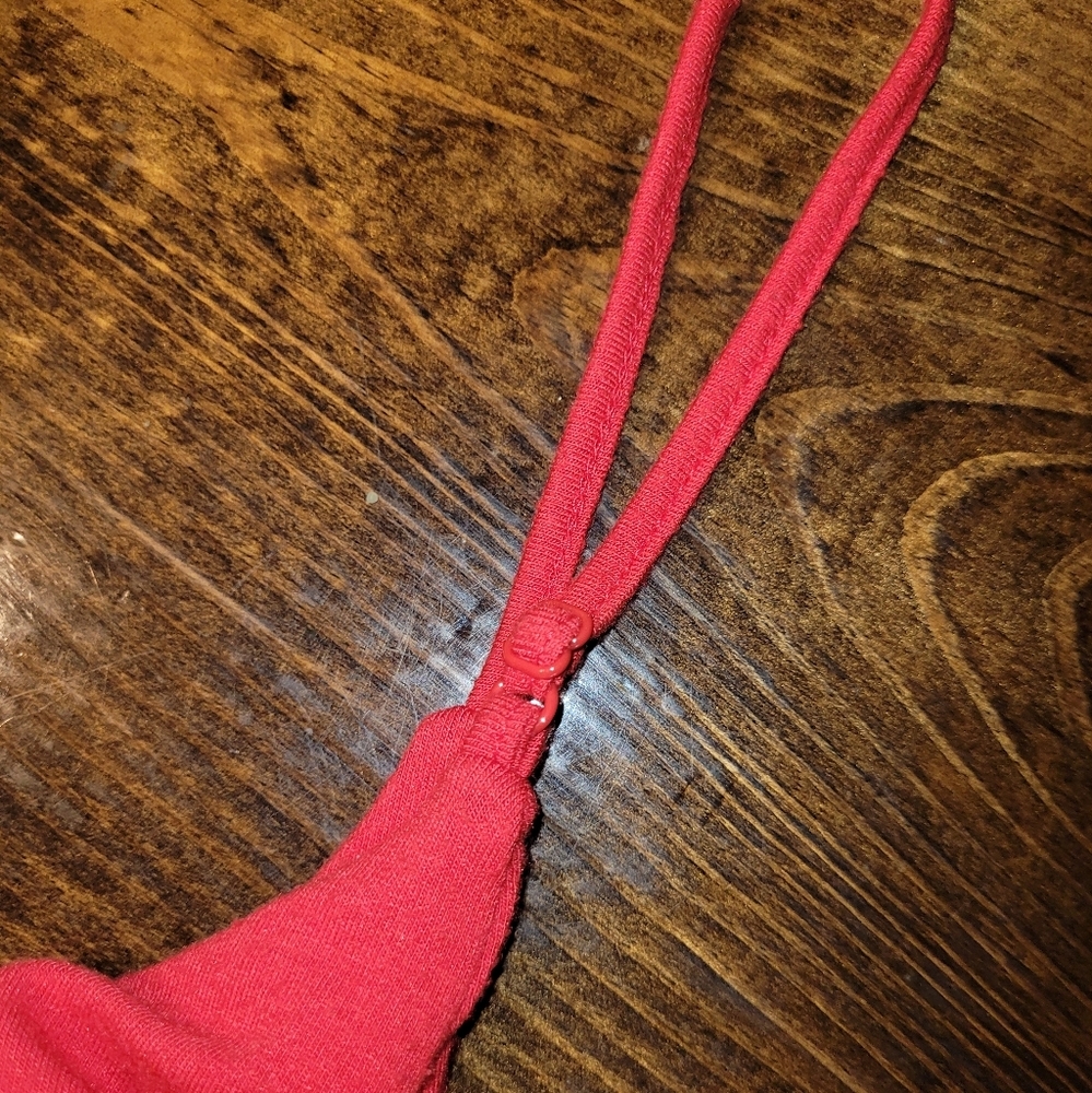 Zenana Premium red spaghetti strap tanktop maxi dress - 1X - Picture 3 of 12